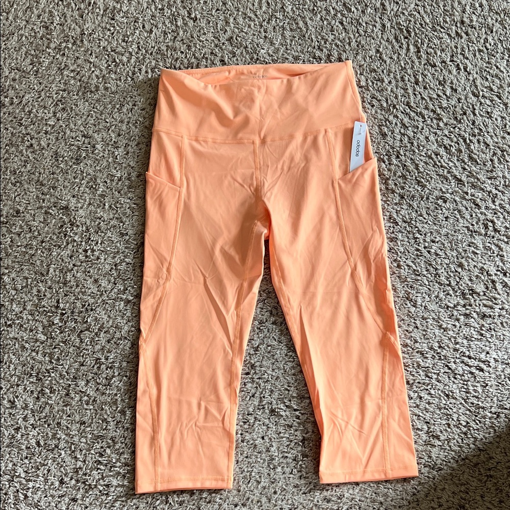 Vibrant Coral Workout Leggings